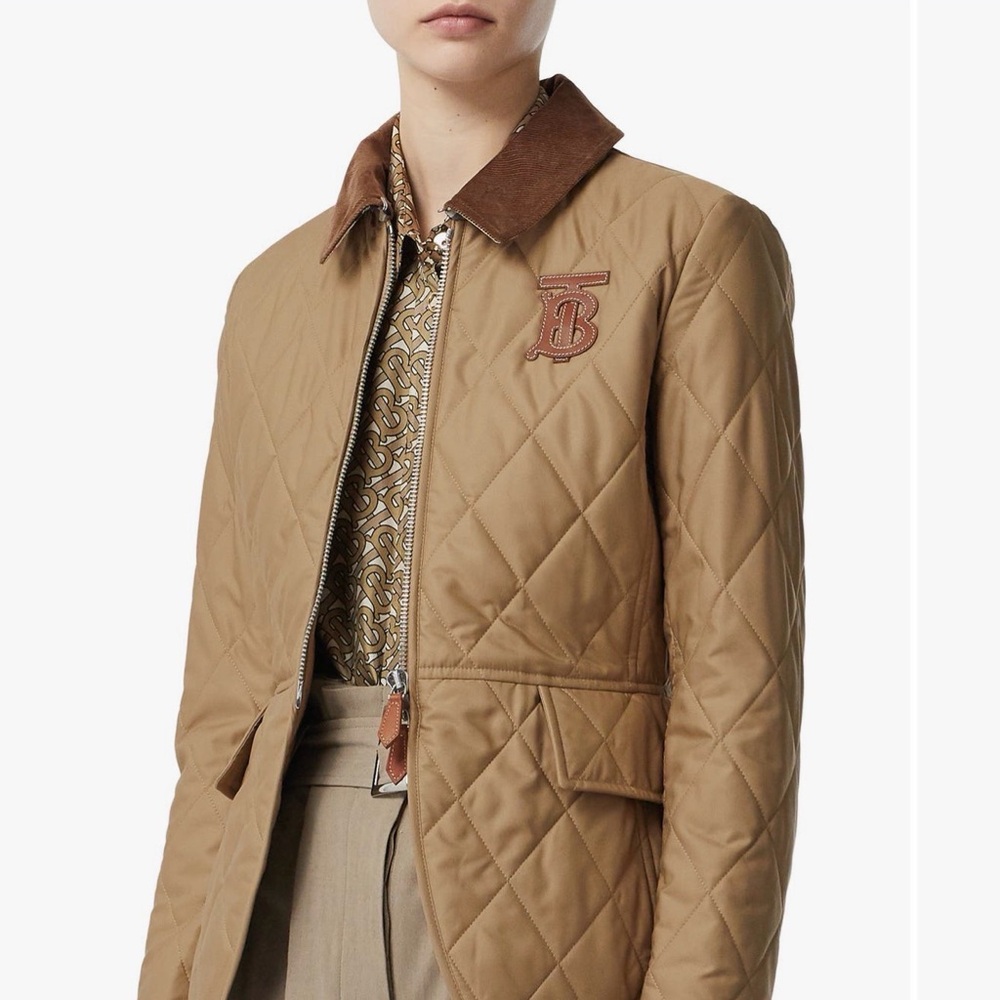 Burberry Brown Quilted Utility Jacket size XS